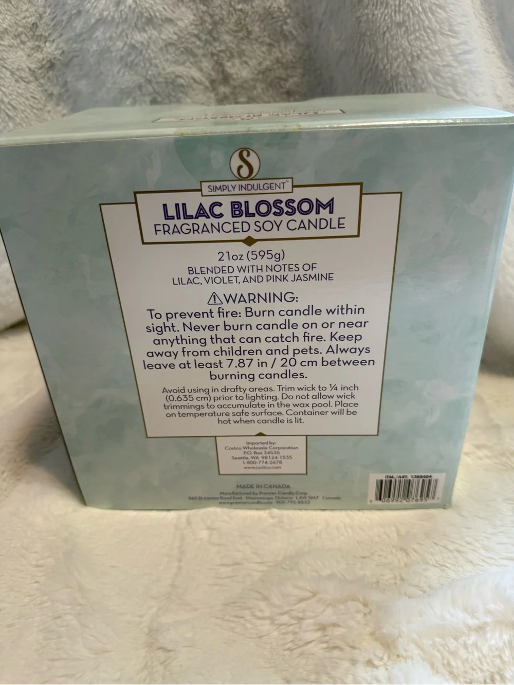 Lilac Blossom Fragranced Soy Candle - Floral Jar
